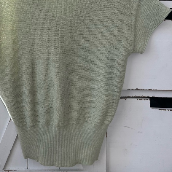 Light Sage Green Knit Top by BE COOL - Picture 5 of 5